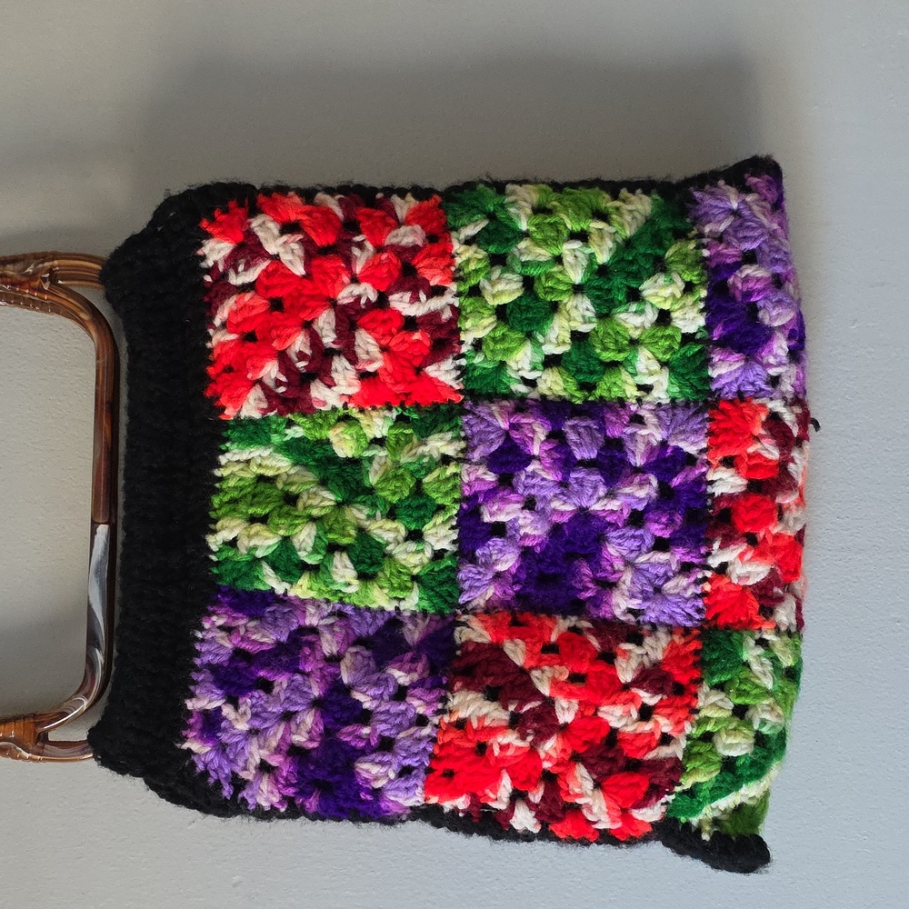 Colorful Crochet Patchwork Granny Square Grannyco… - image 4